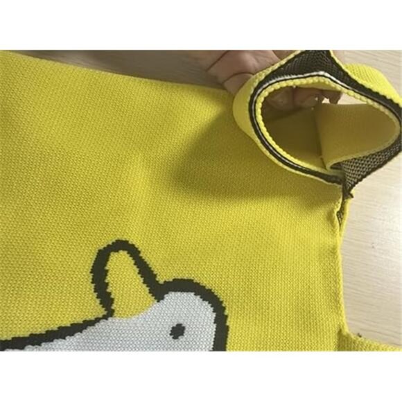 Women Girl Wrist Knotted Tote Bag Fashion Crochet Wristlet Handbag Aesthetic - Picture 5 of 6